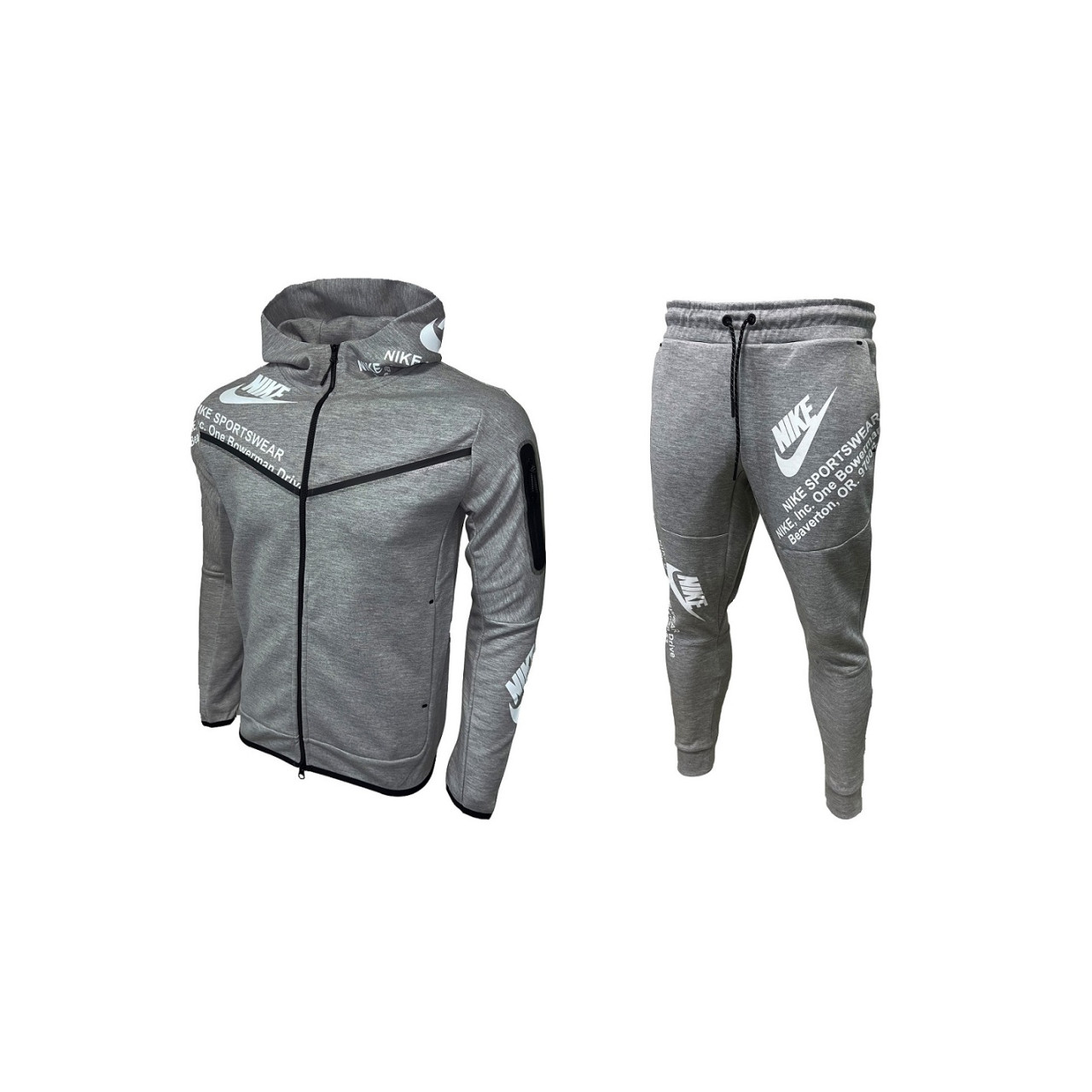 Dark grey sales nike tracksuit