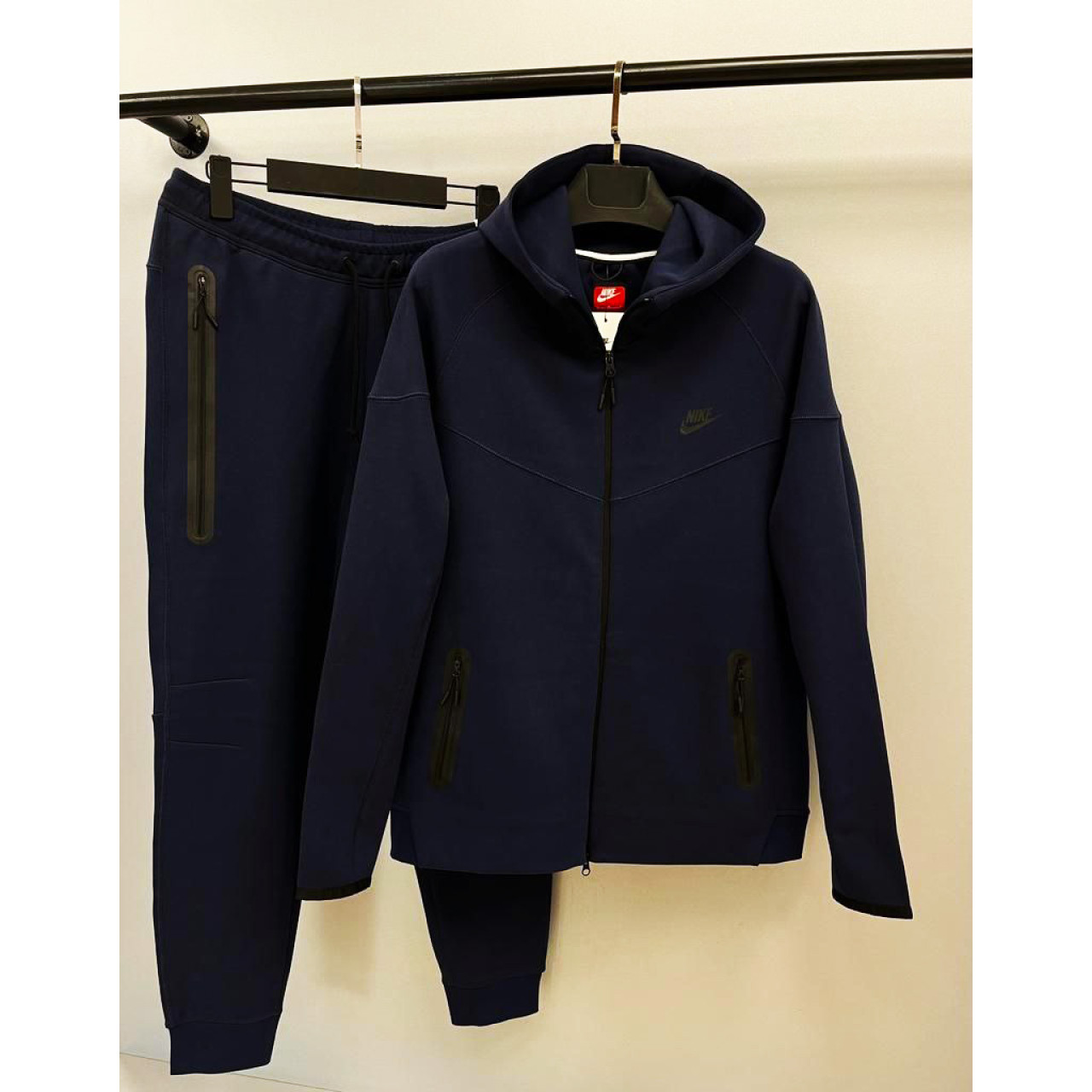 Мъжки спортен екип Nike Tracksuit Tech Fleece Dark Blue New Model