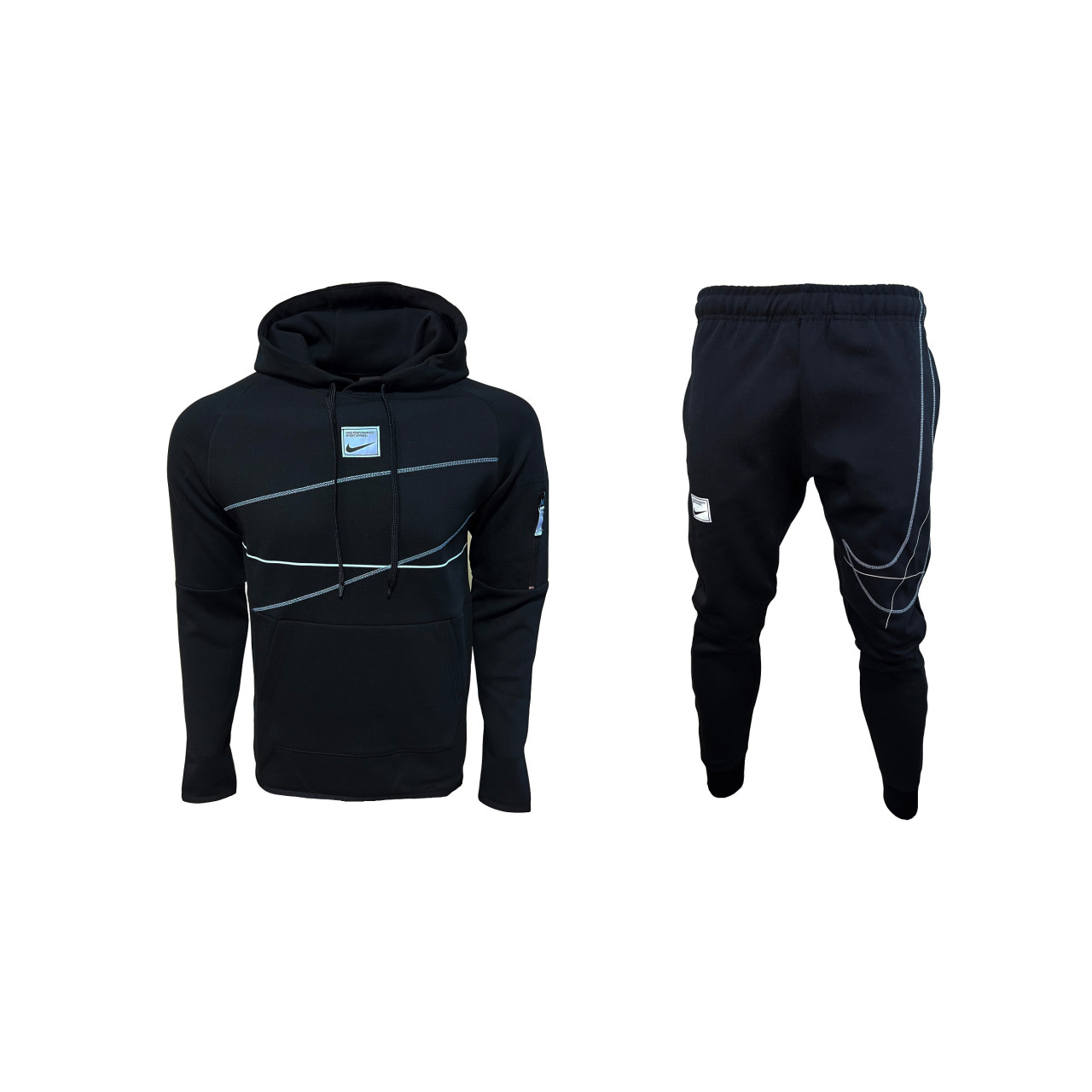 Мъжки спортен екип Nike Performance Sweatshirt + Pants Black