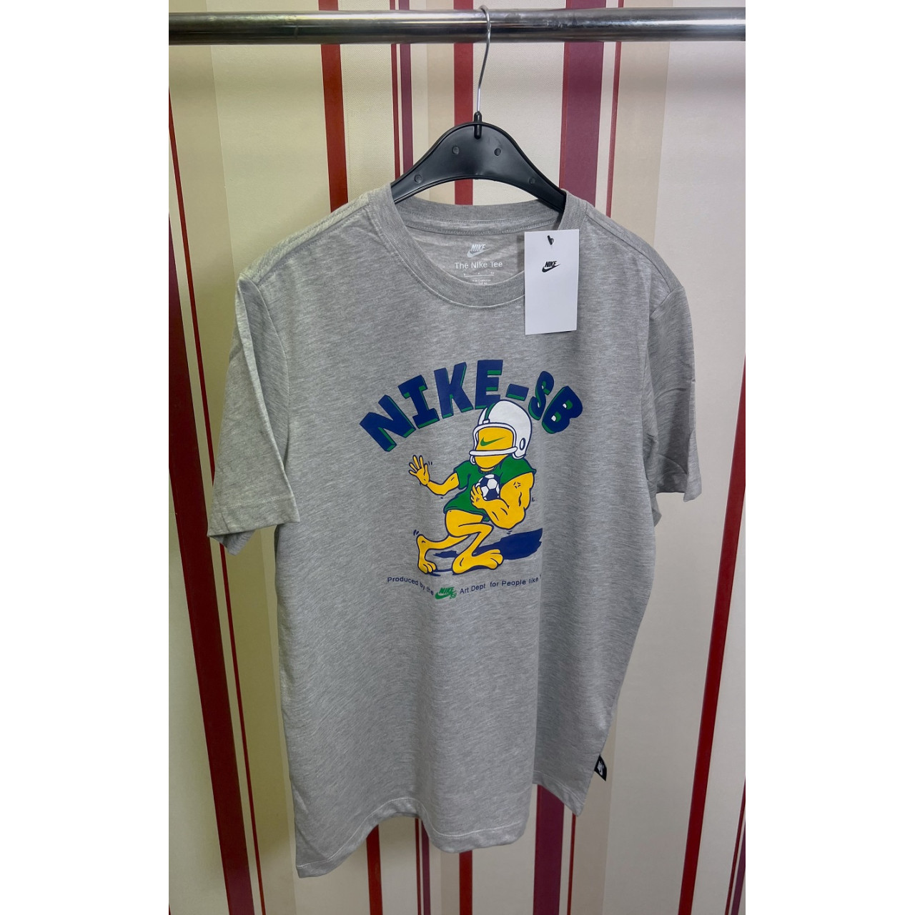 Мъжка спортна тениска Nike SB T-shirt Light Grey