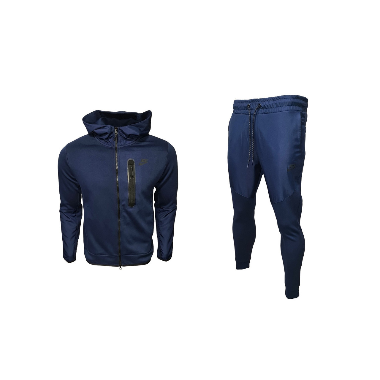 nike tech fleece tracksuit dark blue