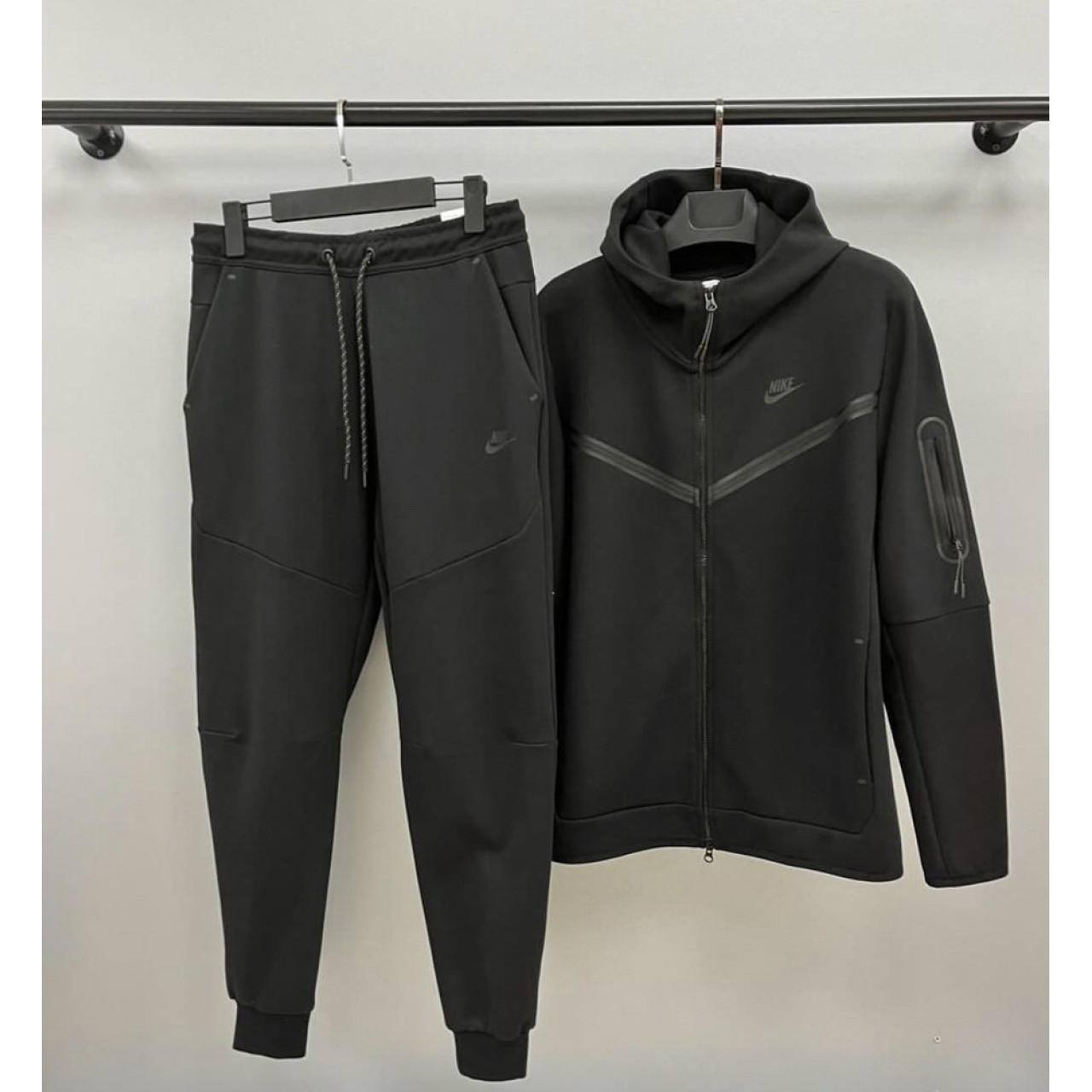 Мъжки спортен екип Nike Tracksuit Tech Fleece Black