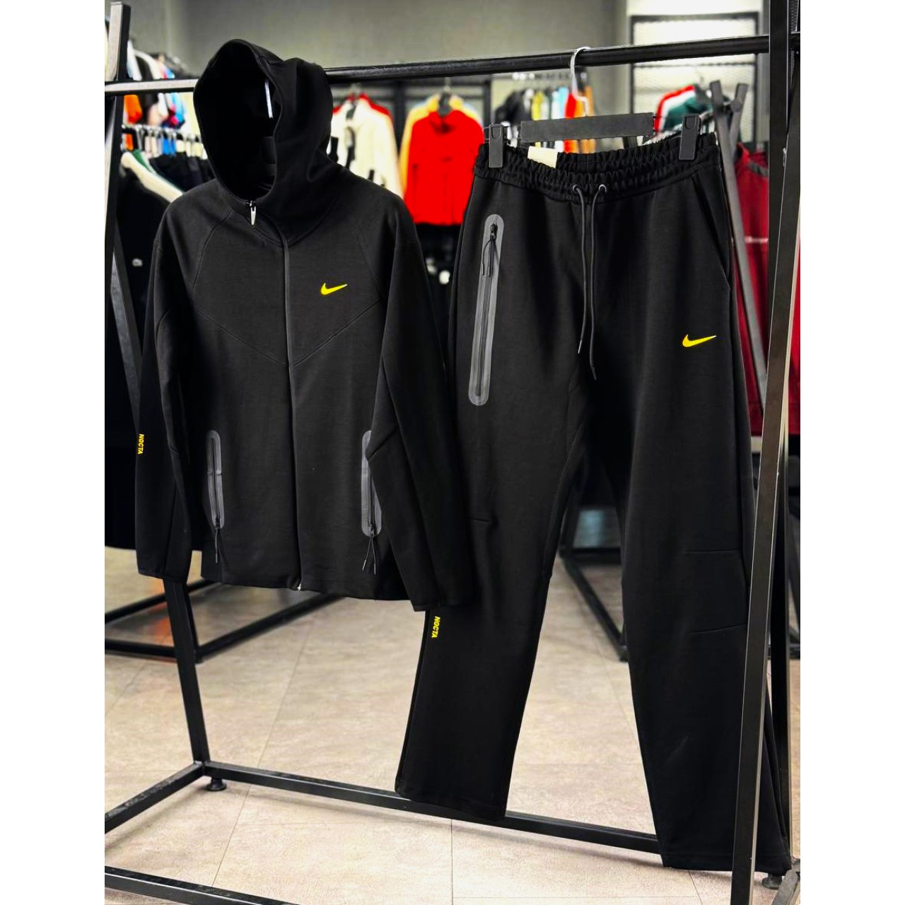  Мъжки спортен екип Nike Tracksuit Tech Fleece Nocta Black