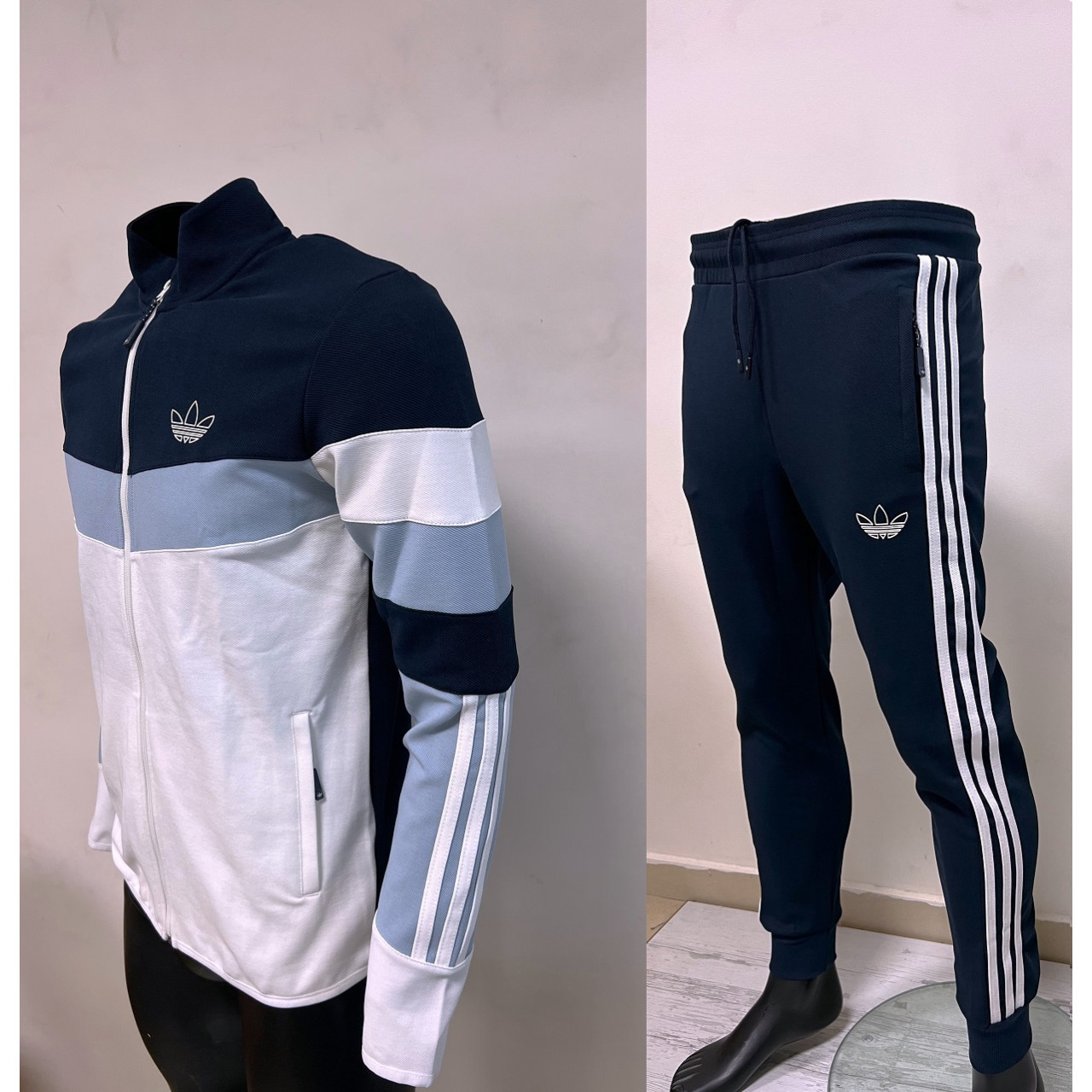 Мъжки спортен екип Adidas Originals Tracksuit Dark Blue White